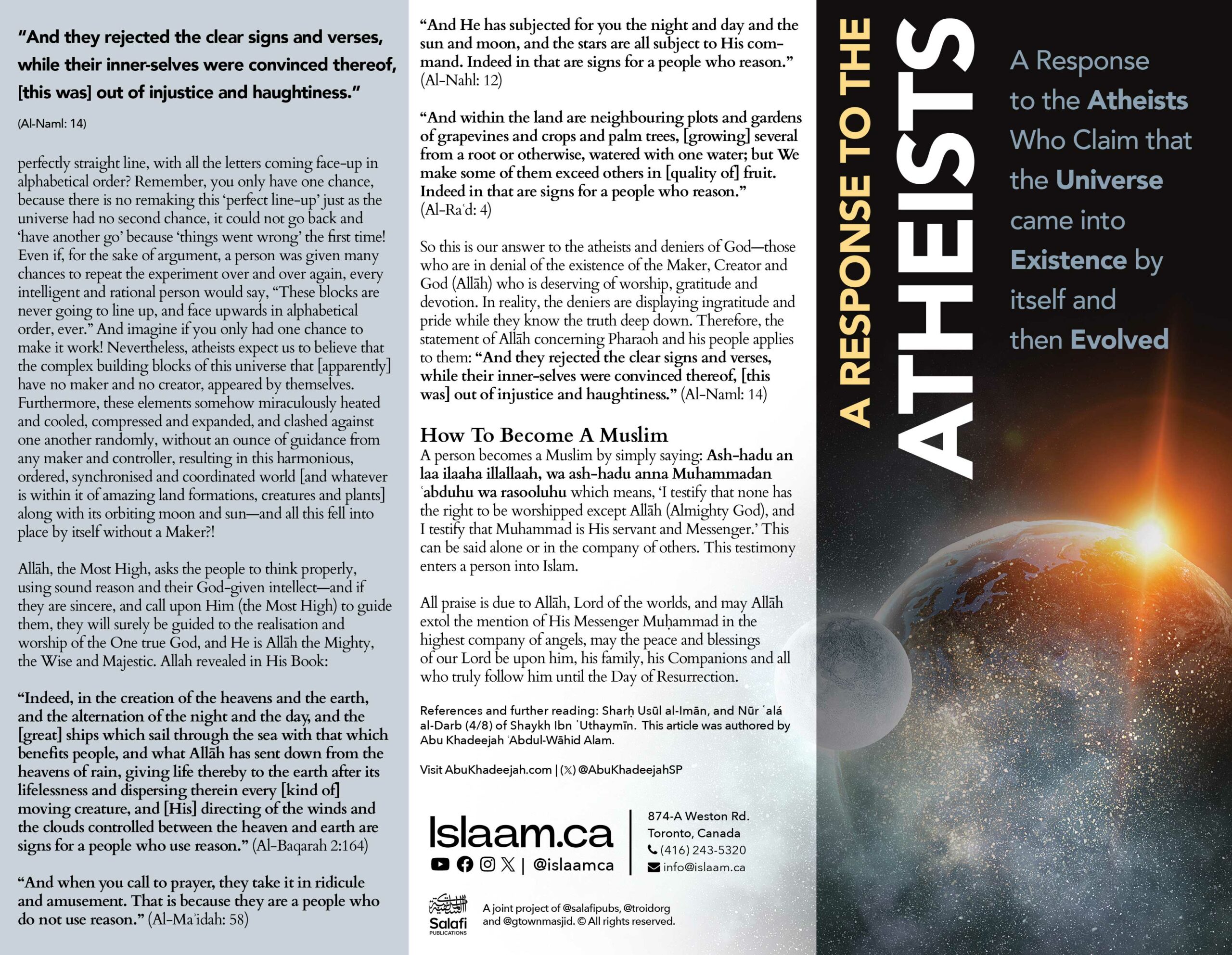 responsetotheathiest